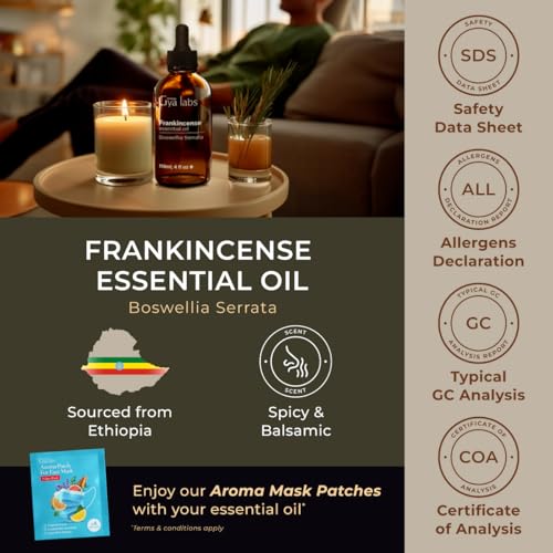 Frankincense Essential Oil for Skin, Hair & Diffuser - 4 Fl Oz