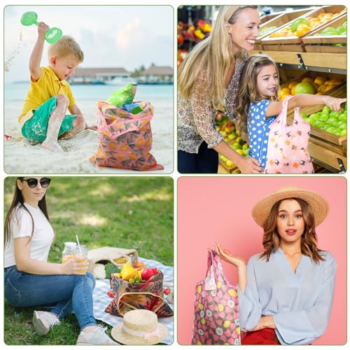 Paterr 24 Pcs Reusable Grocery Shopping Bags Foldable Bulk - style: Elegant Style