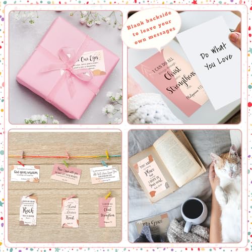 Estune 240 Pcs Bible Verse Cards bulk with Full Scripture, Boho Style - style: Boho Style