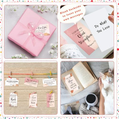 Estune 240 Pcs Bible Verse Cards bulk with Full Scripture, Boho Style - style: Boho Style