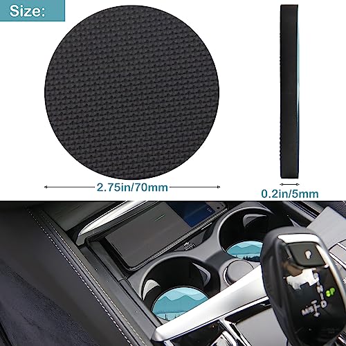 Car Cup Holder Coasters, 2 Pack – 2.75" Universal Auto Anti-Slip Insert Coaster, Rubber Car Coasters, Personalized Car Accessories for Women & Men (Adventure Awaits) - color: Adventure Awaits