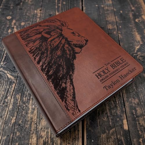 J2 Personalized ESV Journal Study Bible, Lion Engraving