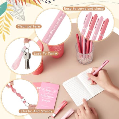 Hollowfly 24 Set/96 Pcs Christian Church Religious Gifts(Gradient Pink) - color: Gradient Pink