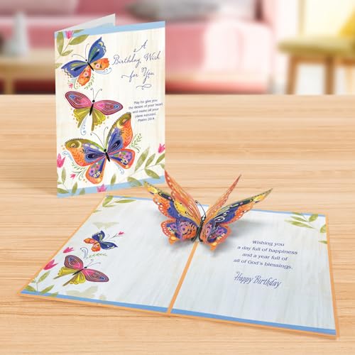 Designer Pop! Religious Birthday Pop Up Greeting Card 1 Pack