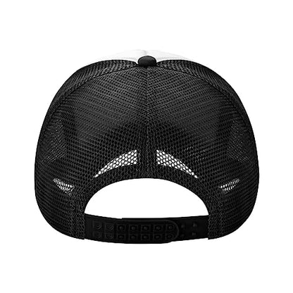 MOLAIGIN Trucker Hat, Adjustable Snapback Hat, Baseball Cap for Men Women, Breathable Mesh for Casual Wear - color: Black18