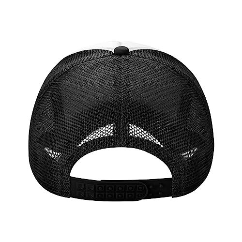 MOLAIGIN Trucker Hat, Adjustable Snapback Hat, Baseball Cap for Men Women, Breathable Mesh for Casual Wear - color: Black17