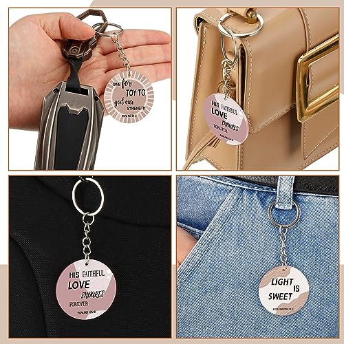 Remuuly Christmas Christian Gift Mini Bible Keychain Bulk - color: Abstract