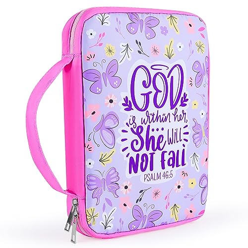 ICOSY Bible Cover, Church Bag for Women and Girls - color: Purple
