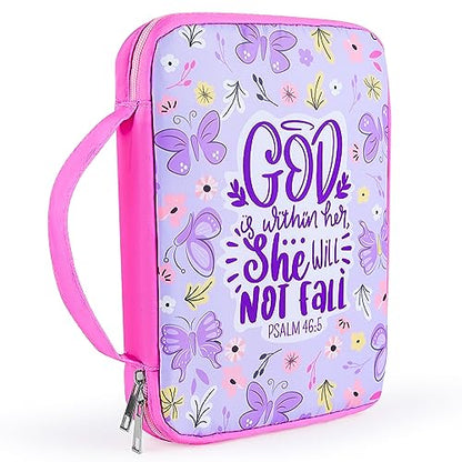 ICOSY Bible Cover, Church Bag for Women and Girls - color: Purple