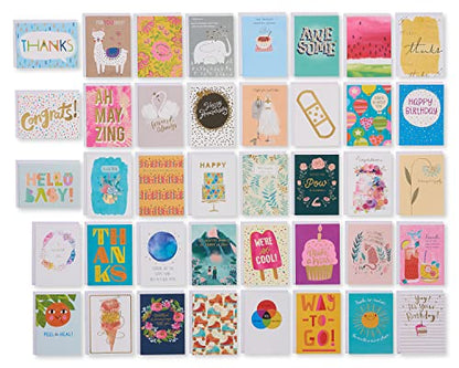 American Greetings 41-Count All-Occasion Greeting Card Pack, Assorted Colorful Designs