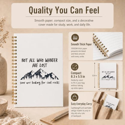 Funny Rock Hounding Geologist Spiral Notebook 5.5x8.3 Inch - color: pattern-3