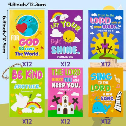 Dvbonike 72Pcs Bible Coloring Books Religious Theme DIY Color-in Pages - color: A-Bible Style ① (72Pcs)