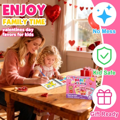 ZMLM 24 Pack Valentines Coloring Books - Birthday Party Favors for Kids 4-8 - style: Valentines