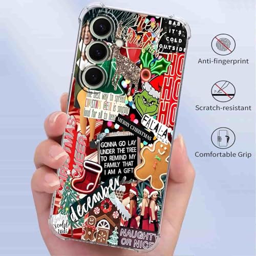 Christmas Collage Case for Samsung Galaxy S26 Plus, Festive Quotes, Cool Trendy Soft TPU Bumper Cover Case for Samsung Galaxy S26 Plus - color: Christmas3