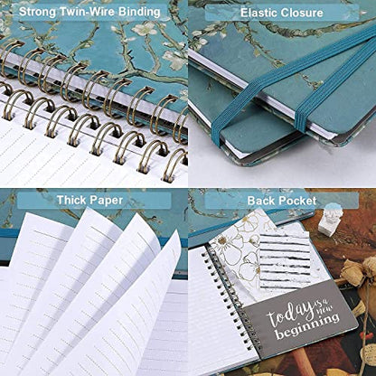Ruled Notebook/Journal -Lined Journal with Premium Thick Paper, 8.5" X 6.4" - color: green