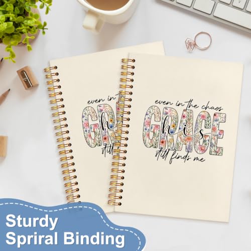 Christian Bible Verse Notebook Journal for Women, 5.5x8.3 - color: white-Bible Verse