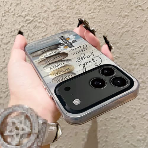 God Cross Wood Grain Phone Case Compatible with iPhone 17 Pro Case - color: Pattern 3, size: for iPhone 17 Pro