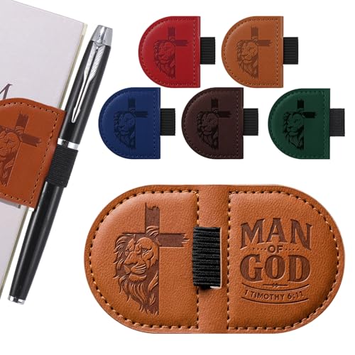 Epakh 8 Pcs Pastor Gift Man of God Leather Magnetic Bookmarks, Classic - style: Classic