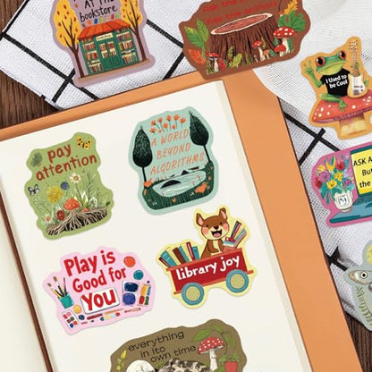 50PCS Positive Quote Stickers, Cute Emotional Support Stickers - style: Art Deco