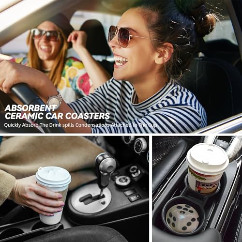 Car Coasters for Cup Holder 2 Pack - Dice - color: Dice