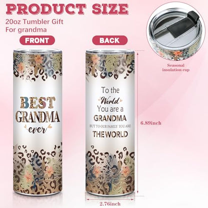Silkfly 3 Pcs Best Grandma Ever Gifts Set for Thanksgiving Christmas Day - style: Best Grandma Ever