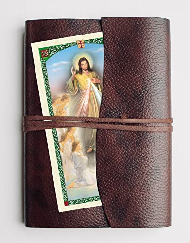 Trendzeen Divine Mercy Prayer Cards - with Jesus Christ Token, The Lord's Prayer Card | Jesus I Trust In You Pocket Token, Divine Mercy Holy Card Catholic Set Of 7 Items