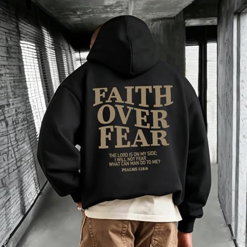 Christian Hoodies for Men Religious Faith Jesus Hoodie - color: Black04, size: Small