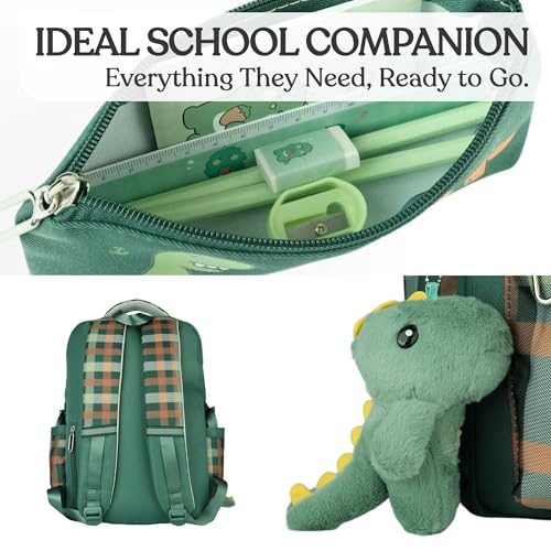 Dinosaur Affirmation Backpacks – Dinosaur Backpack for Boys – Kid Backpack Kids Backpacks – Mochilas Escolares Para Niños – Boys Backpack for Kids – Backpacks for Kids Bookbag - color: Dinosaur