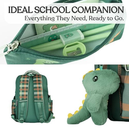 Dinosaur Affirmation Backpacks – Dinosaur Backpack for Boys – Kid Backpack Kids Backpacks – Mochilas Escolares Para Niños – Boys Backpack for Kids – Backpacks for Kids Bookbag - color: Dinosaur
