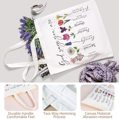 Christian Gifts for Women, Religious Faith Based Present, Bible Bags for Women, Spiritual Inspirational Christmas Birthday Gifts for Mom Best Friend Sister