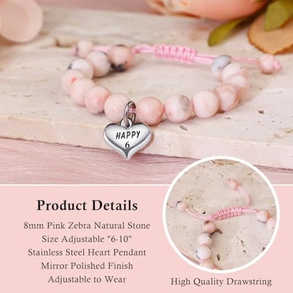 Sereney Birthday Gifts for Girls, 1-16 Year Old Girl Birthday Bracelet Gift - style: 6th Bday