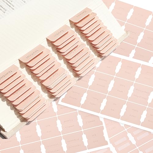 Mr. Pen- Laminated Bible Tabs, 75 pcs, Easy-to-Read & Apply - color: Metallic Gold Lettering