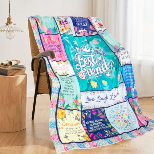 Best Friend Blanket, Best Friend Birthday Gifts for Women 50"x60" - color: Green-best Friend