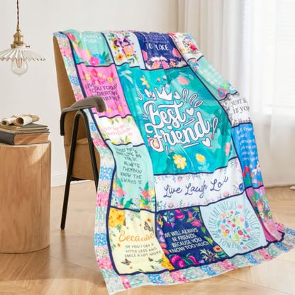 Best Friend Blanket, Best Friend Birthday Gifts for Women 50"x60" - color: Green-best Friend