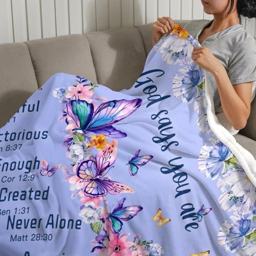 Personalized Baby Blankets with Name Religious Throw Blanket for Girls - color: Design13