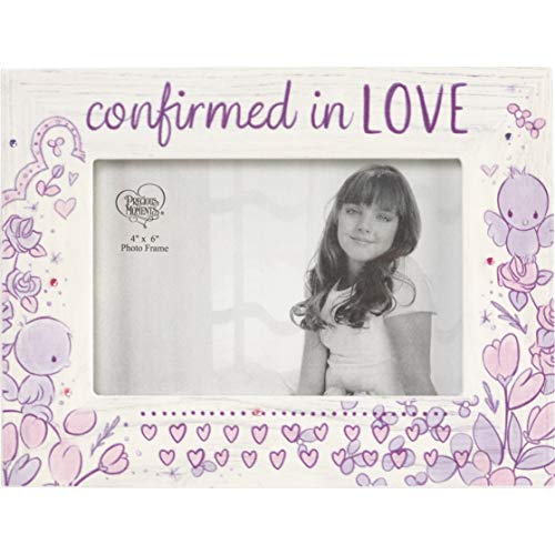 Precious Moments Confirmed in Love Wood 4 x 6 Photo Frame 182410 - style: Confirmation Photo Frame