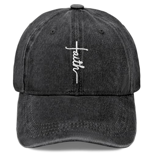 Y'Alls Need Jesus Hats for Mens Aesthetic Washed Distressed Baseball Cap - color: Walk With Jesus 3
