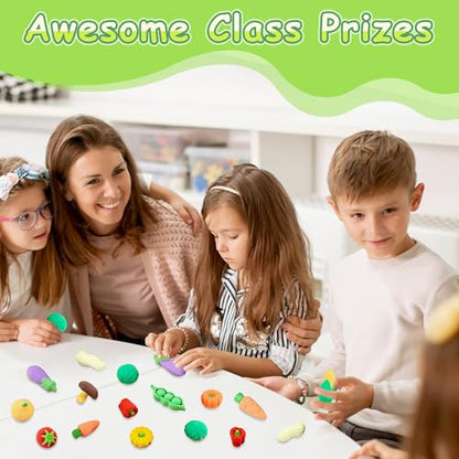 30 Pcs Vegetable Erasers for Kids - 3D Take Apart Puzzle Erasers for Desk Pet, Classroom Prizes, Game Rewards, Party Favors, Class Treasure Box - color: Vegetable-30
