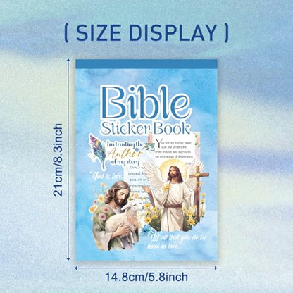 PRSTINCOL Bible Verse Stickers Book, 28 Pages 353 Pcs Religious Scripture Journaling Supplies for Women Water Bottles Journals - color: Bible Story