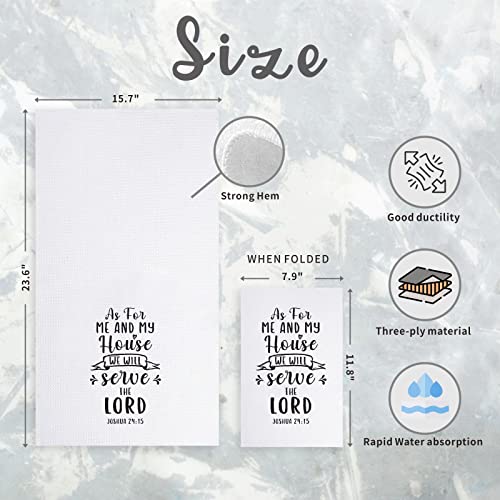 Christian Gifts for Women Men, 2Pcs Religious Kitchen Towels for Christians - color: Christian