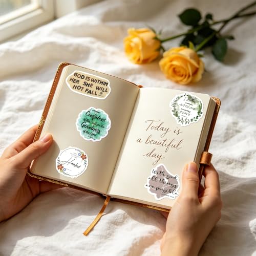 STEFORD Christian Bible Verse Stickers, 200 Pcs