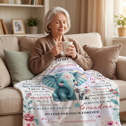 Grandma Birthday Gifts, Grandma Blanket 40"x60" - color: Grandma, size: Throw Size 40" x 60" (102 x 152 cm)