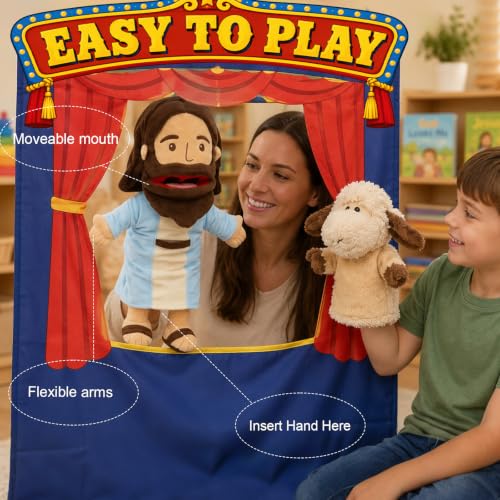 18.5" Jesus Hand Puppets Plush, Bible Character for Kids