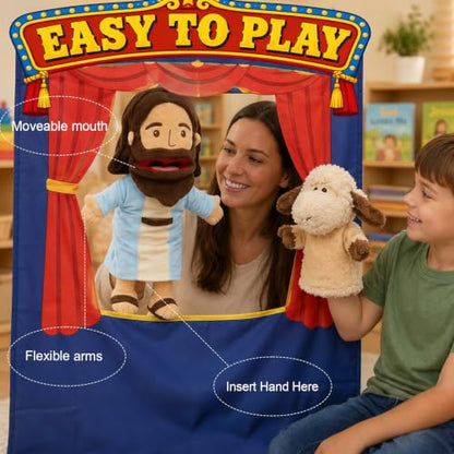 18.5" Jesus Hand Puppets Plush, Bible Character for Kids