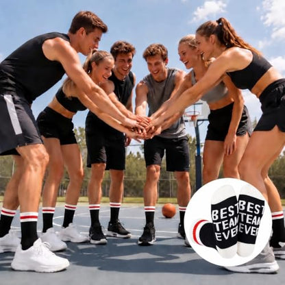 Glitopper 36 Pairs Best Team Ever Gift Socks Bulk for Employee - color: Black