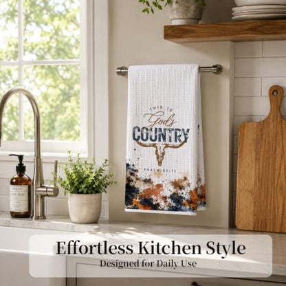Western Christian Kitchen Hand Towels 16x24 Inch - color: Western