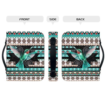 Leather Bible Cover Large Bible Case for Women Bible Bags with Bookmark Set,Aztec Boho Bird,Medium - color: Aztec Boho Bird, size: Medium