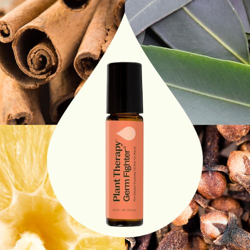 Plant Therapy Germ Fighter Essential Oil Blend 10 mL (1/3 oz) - style: Pre-Diluted Roll On