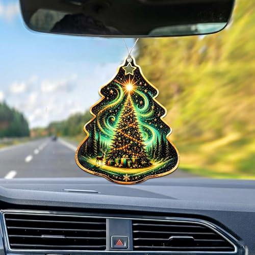 Christmas Decorations - Christmas Ornaments - 250 Anniversary USA Merchandise - Christmas Ornament 2026 - Stocking Stuffers - Gifts for Family Coworker car Hanging Accessories (Christmastree) - color: Christmastree