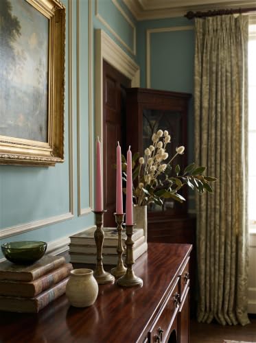12PK 10" Classic Taper Candles, Dusty Rose Pink, 7-8 Hours Long Burning, Unscented Tall Candlesticks - color: Dusty Rose Pink, size: 12PK